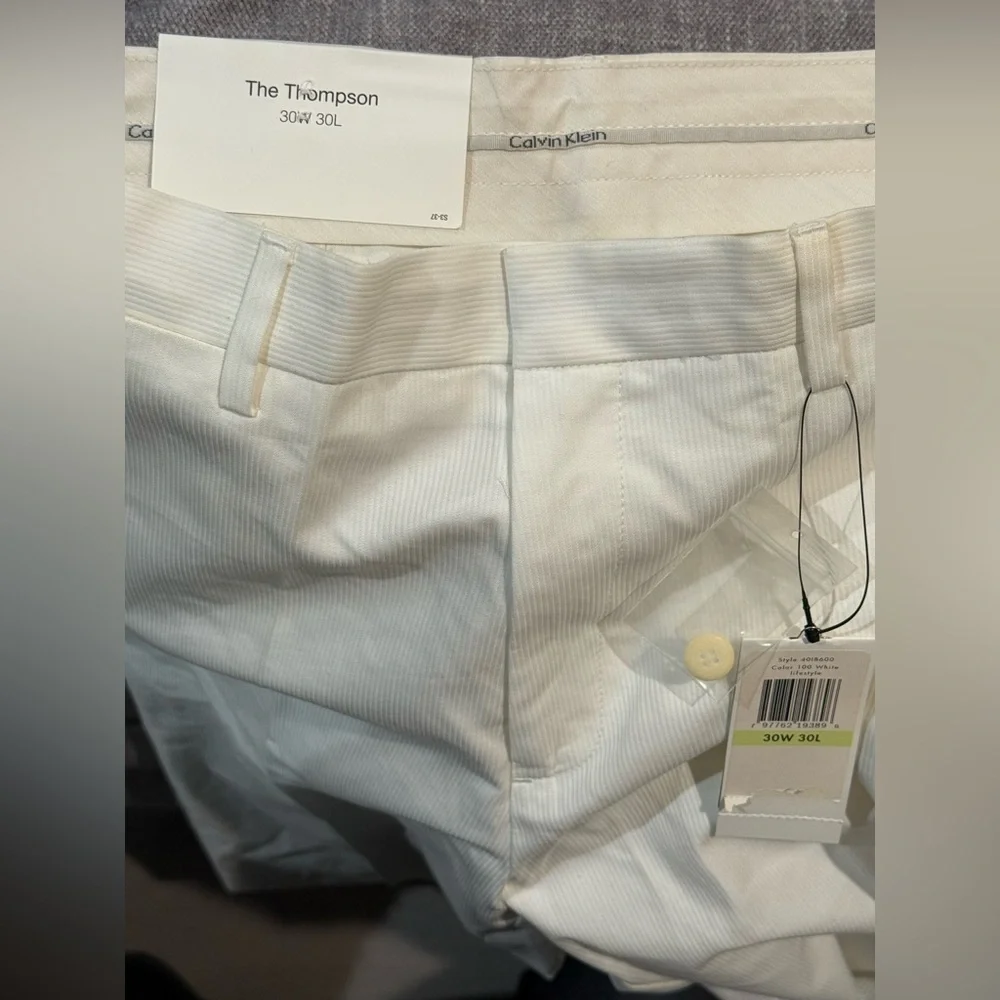 Calvin Klein White Men's Pants